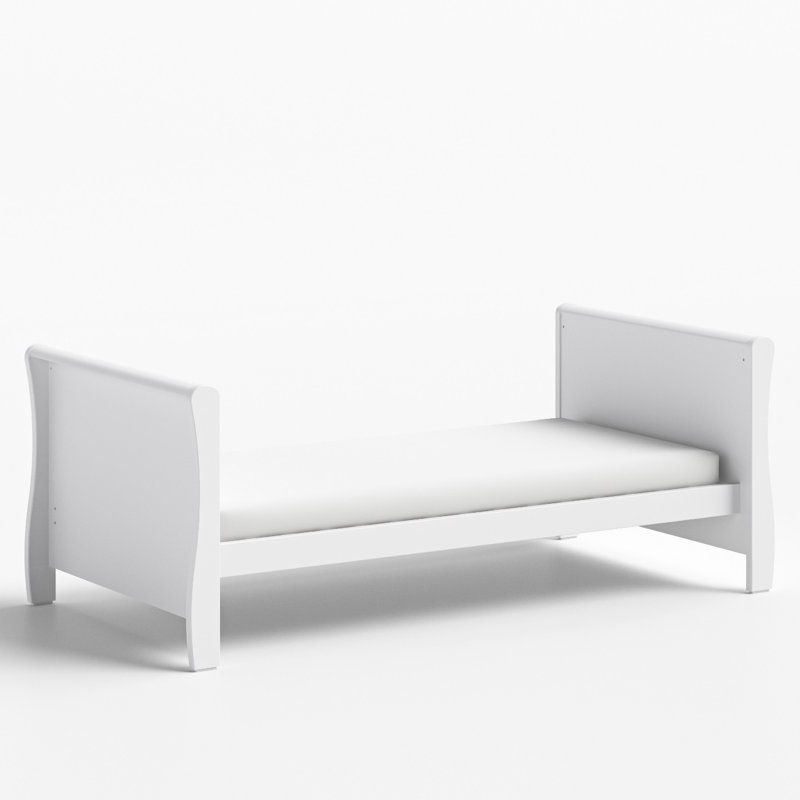 Sleigh Cot-Bed, White