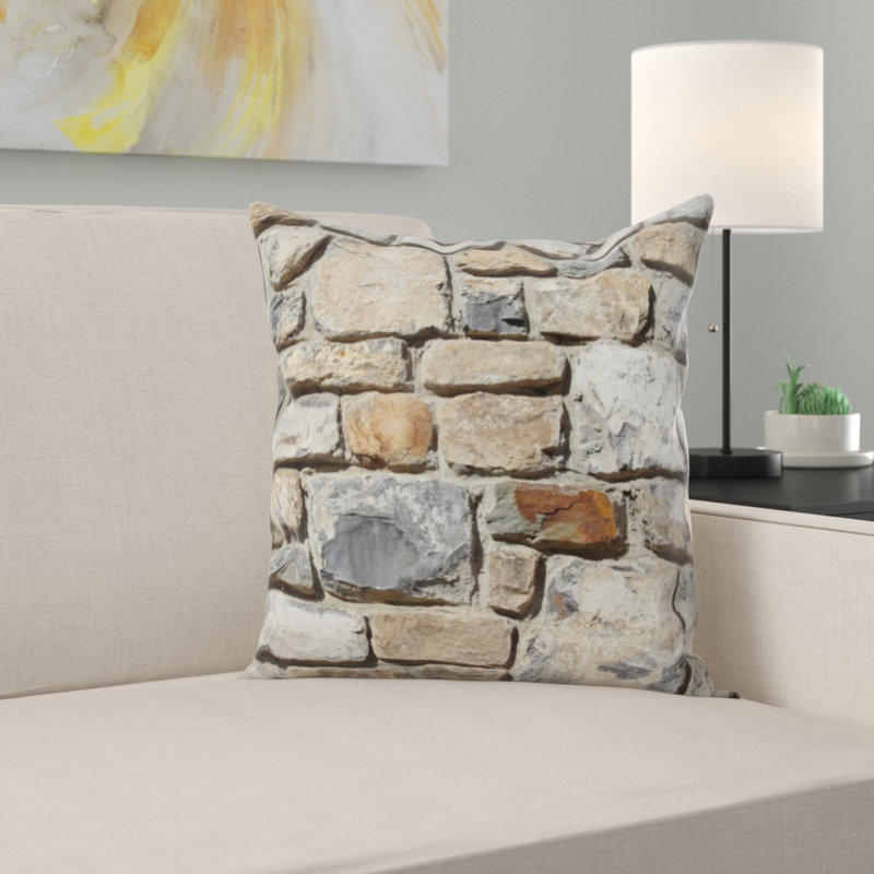Coussin décoratif pierres