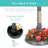 Solar Outdoor Bird Bath with Flower Pot Base and Feeder-818896056