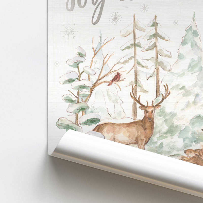 Impression de Woodland Winter Wishes II, Sans cadre, papier, H 11 po x l 14 po