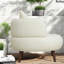 Chaise longue d'appoint moderne en chenille 36 po avec repose-pieds Modern Modern