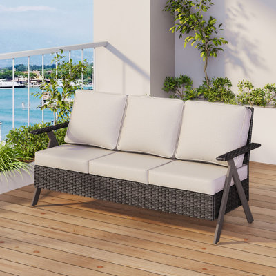 Polyethylene (PE) Wicker Outdoor Patio Sofa