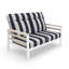 Causeuse d'extérieur en métal avec coussin Sunbrella Townsend-116227647-116227655
