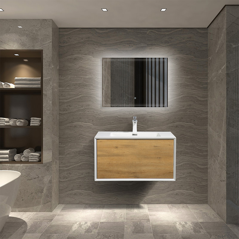  Meuble-lavabo flottant 30 po avec plateau intégré Floy
