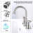 Bathroom faucet with 360 degree turn spout-110825942