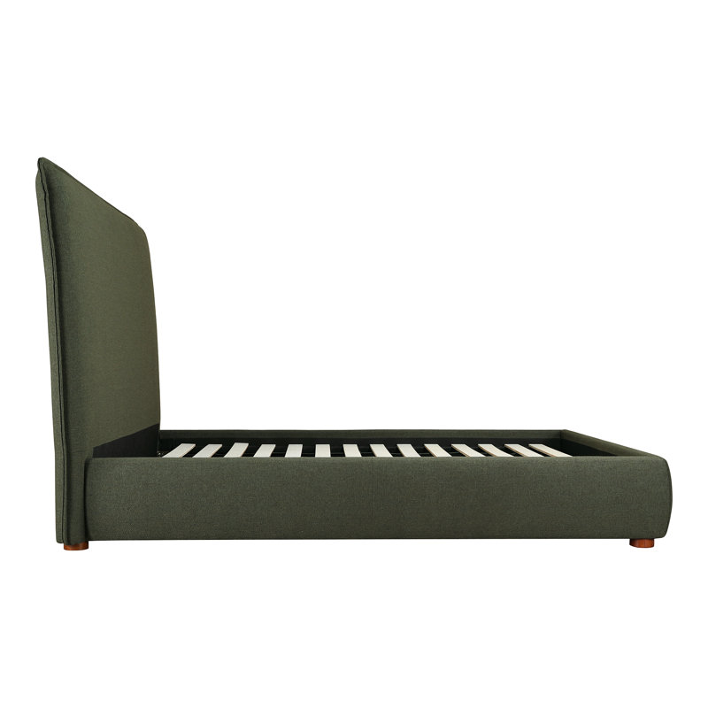 Timothy Upholstered Low Profile Platform Bed, Queen, Wheat Basketweave, 54