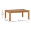 Table basse d'extérieur en eucalyptus Lanie