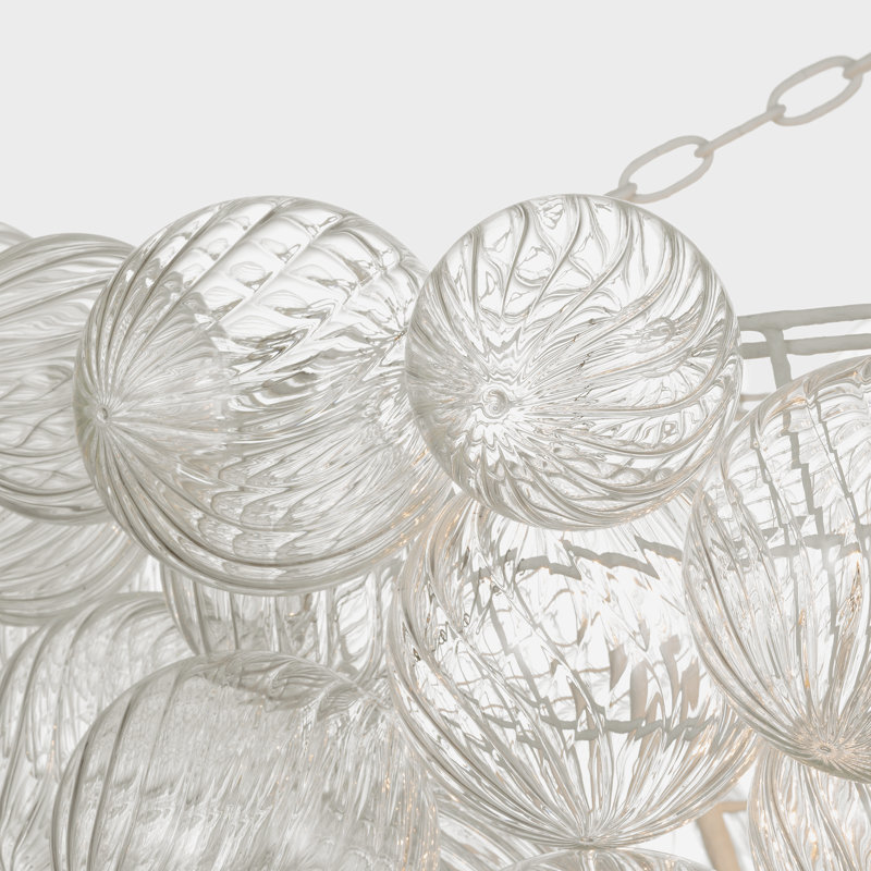 Talia 15 - Light Chandelier, Plaster White