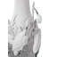 Silver/White 13.75" Porcelain Table Vase