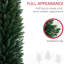 Arbre de Noël artificiel 8 pi, 618 branches, support en plastique, mince, ignifuge, facile à assembler,