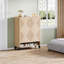Armoire à chaussures moderne 31,49 "à 6 niveaux avec portes, unité de rangement de hall d'entrée réglable pour le salon et le vestibule