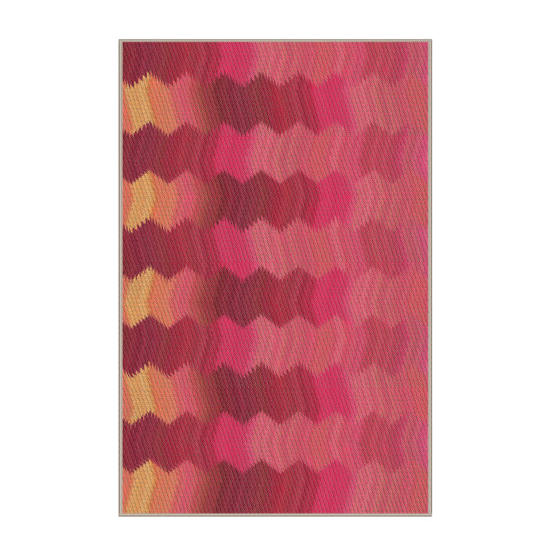 Tapis 100% à motifs lavables à la machine 2989 Pat3591-ORG, Rectangle 2 pi x 3 pi