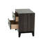 Armoire de chambre à coucher moderne avec 2 tiroirs, chêne gris rustique, table de chevet en bois de chêne massif, superbe