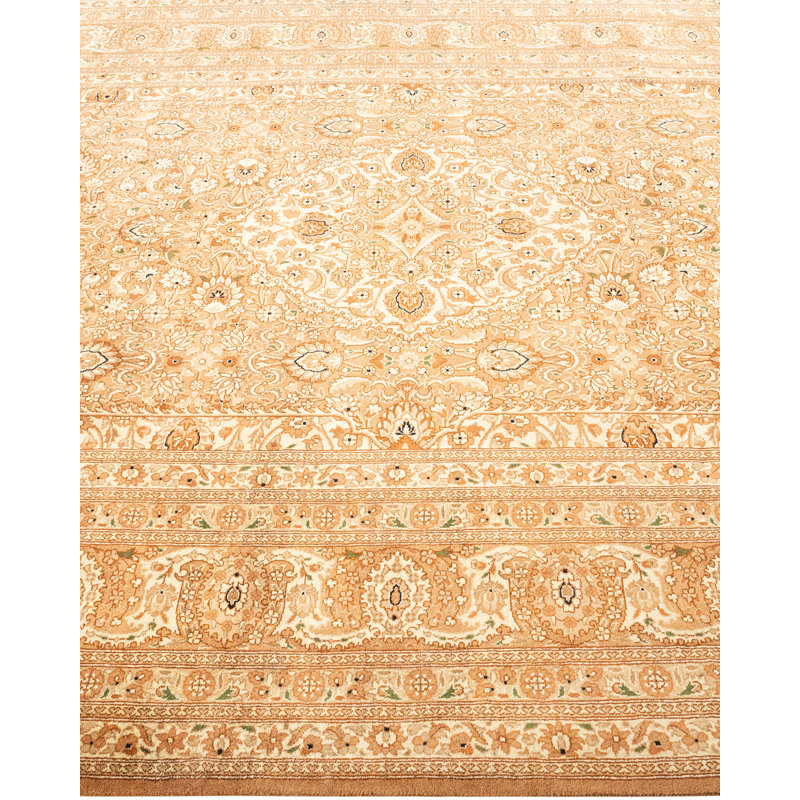 Tapis unique en laine noué à la main 6 pi 1 po x 9 pi 7 po nouvel âge Hayner