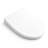 White Elongated Soft Close PP Toilet Seat, Quick Release, Fits Most Elongated Toilets