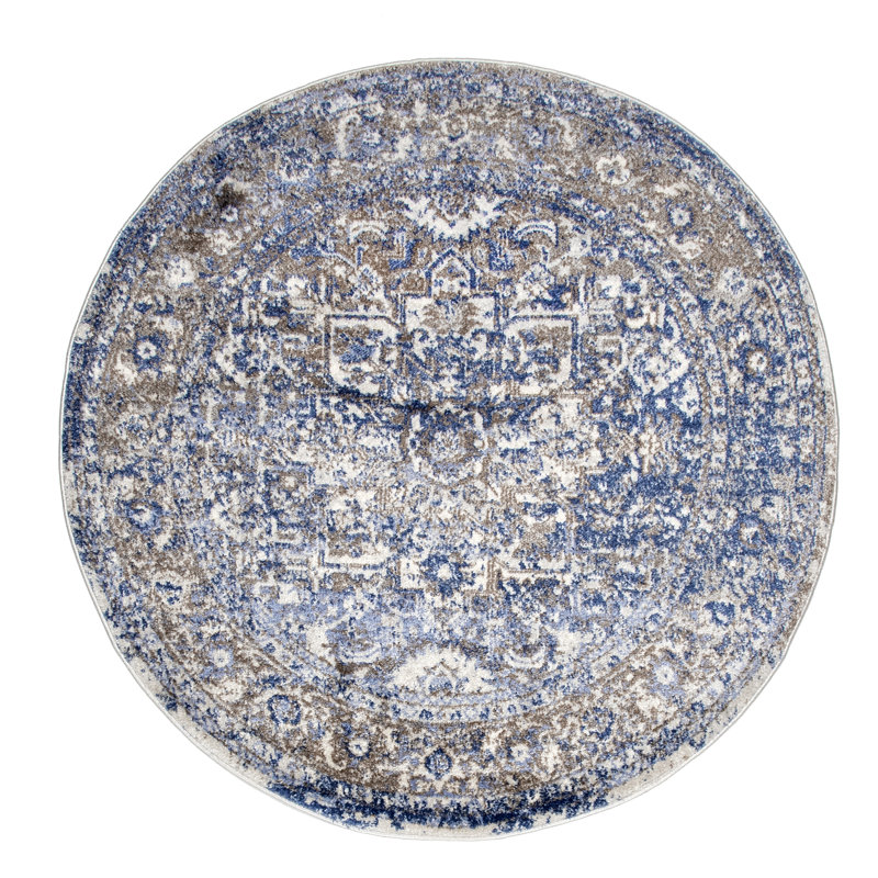 Keener Oriental Indoor Rug, Round 6'