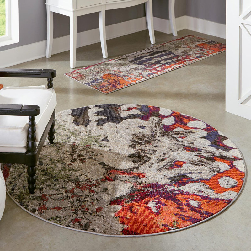 Tapis Wrought Studio ™ Ansela, Rond 7 pi 10 po