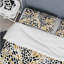 Imprimé de guépard beige et noir - Ensemble de housse de couette géométrique - Polyester en microfibre-989077737