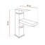 80 mm Wall Mounted Combined Vanity Unit with Vessel Ceramic Basin-1532586172