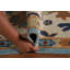 Tapis bleu indien fait à la main Oushak 8 x 10