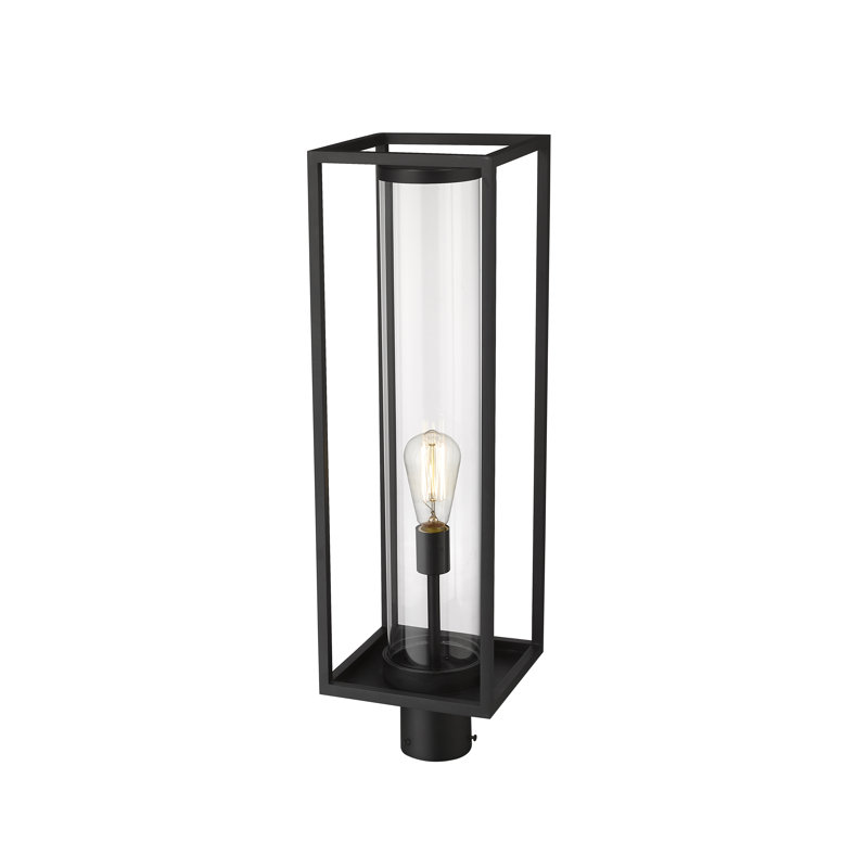 Tête de lanterne 1 lumière Bello, H 27,75 po x l 8 po x P 8 po, Noir