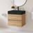 24" Wall-Mounted  Bathroom Vanity With Black Solid Surface Basin-813887017