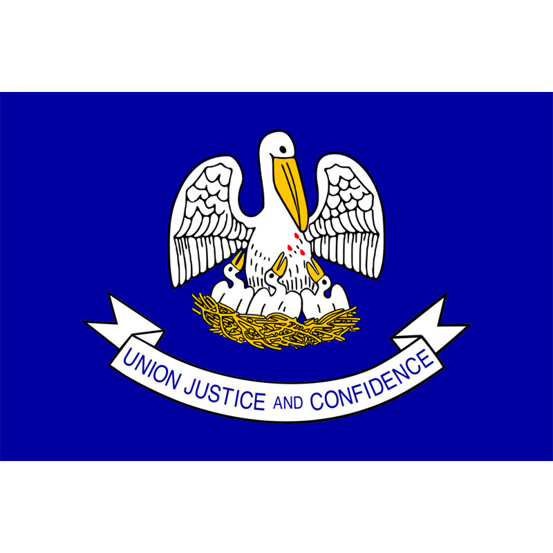 Louisiana State, H 16 po x l 24 po