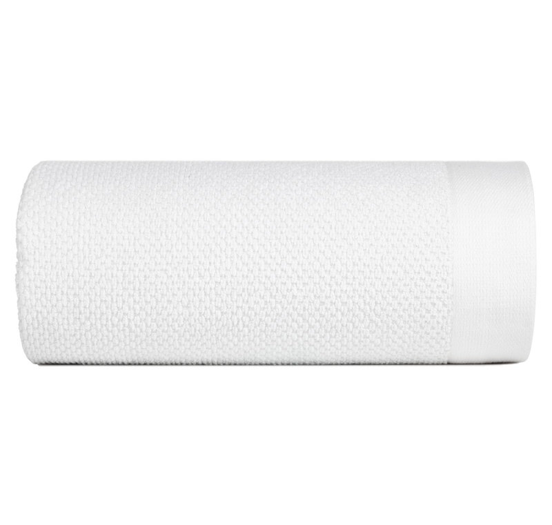 Kohle Midweight Jacquard Hand Towel, White