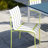 4-Pack Modern Striped Block Chairs - Waterproof PP Seat & Sturdy Metal Legs, Indoor/Outdoor Dining Set For Patio, Balcony, Café-2138429553