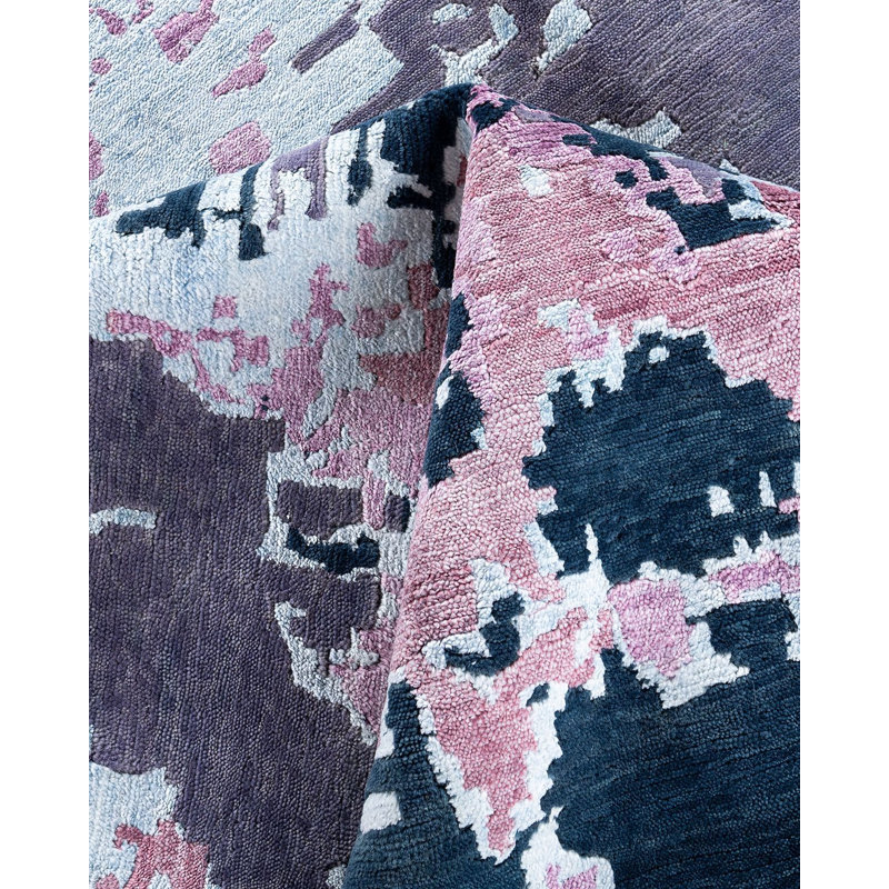 Overdyed One-of-a-Kind 8' 10" X 12' 0" Hand Knotted Area Rug