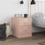 34.5cm W Steel Bedside Table-123821812-101281115