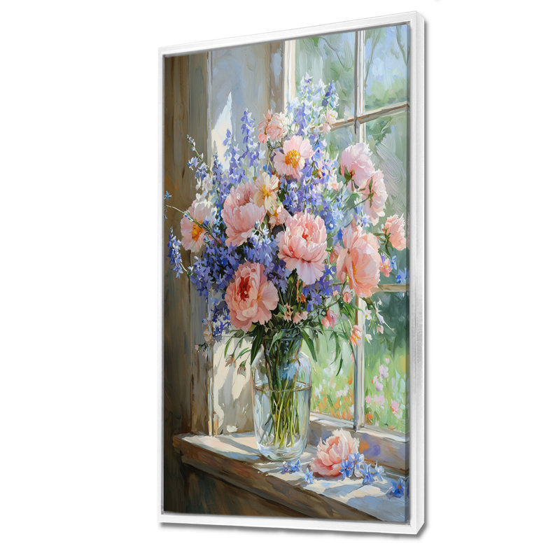 Art sur toile Hendel, H 60 po x l 28 po, Impression encadrée flottante, Blanc
