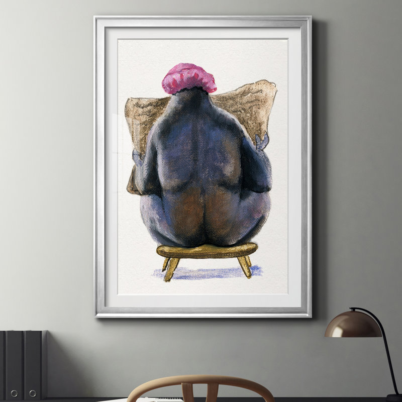 «Bath Animals III», reproduction de cadre photo sur papier, H 22,5 po x l 30,5 po x P 1,5 po, Papier avec cadre argenté