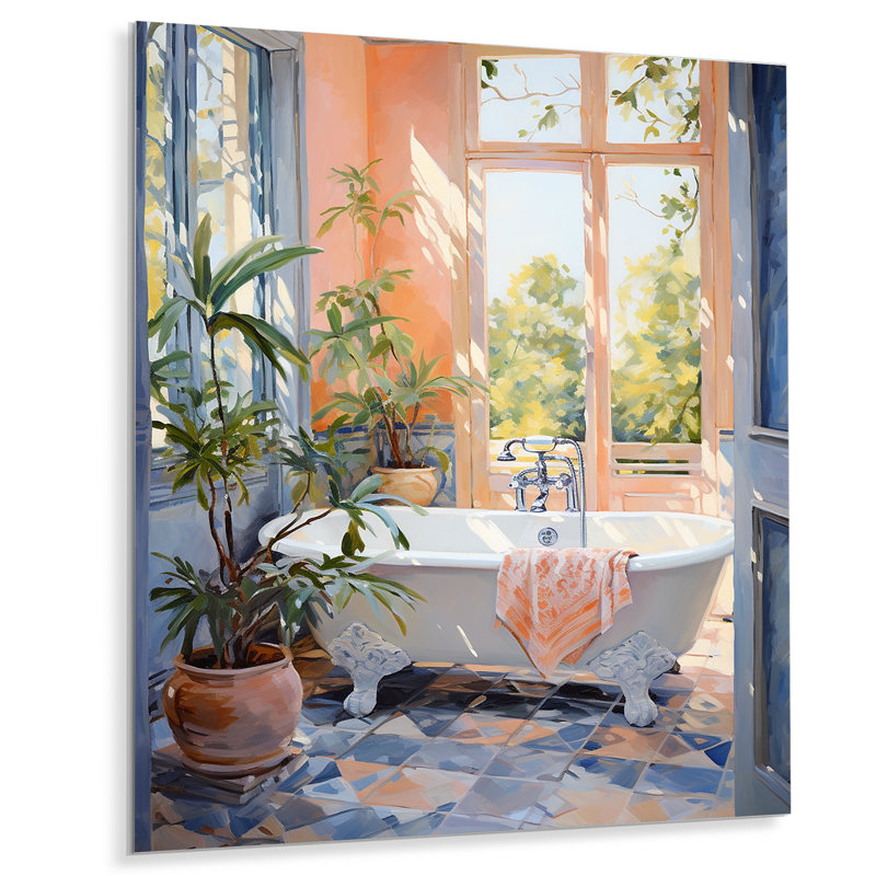Bathroom Serenity IIII - Bathroom Metal Wall Art, 20" H x 12" W x 1" D