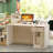 Jerrylee Rectangle Synthetic Laminate Reception Desk with Filing Cabinet