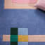 Tapis beige / bleu Deja-245209527