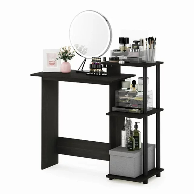Brytni Computer Desk, Black/Gray