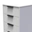 Turah 5 Drawer Bedside Cabinet (Ready Assembled)-1954944970