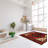 Anzaldua Red Rug 3'1" x 4'6"