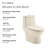 Ivy One Piece Toilet Dual Vortex Flush 1.1/1.6 gpf in Bisque-63694537-99988544-54187596