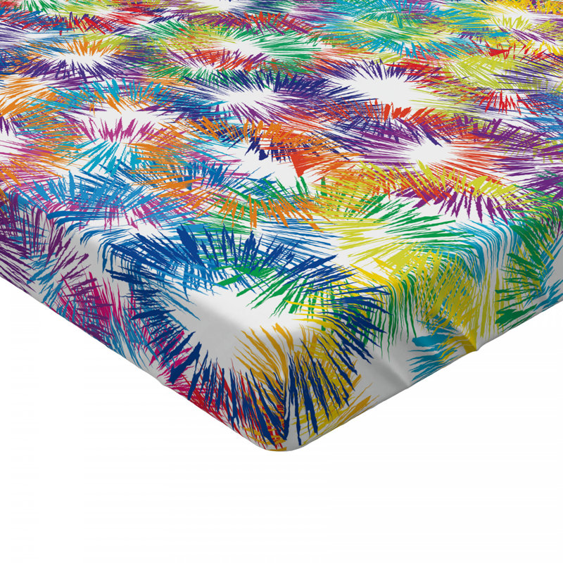 Microfiber Abstract Fitted Sheet, Twin XL Fitted Sheet