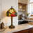 Vintage 14-Inch Tiffany Style Stained Glass Table Lamp