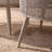 Retro Brown Solid Wood Iron Round Coffee Table Sets