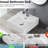 Ceramic Countertop Basin For Bathroom - High Finish White Square Sink Elegant Style