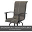PVC-Coated Polyester 24 Swiveling Patio Bar Stool-187411245