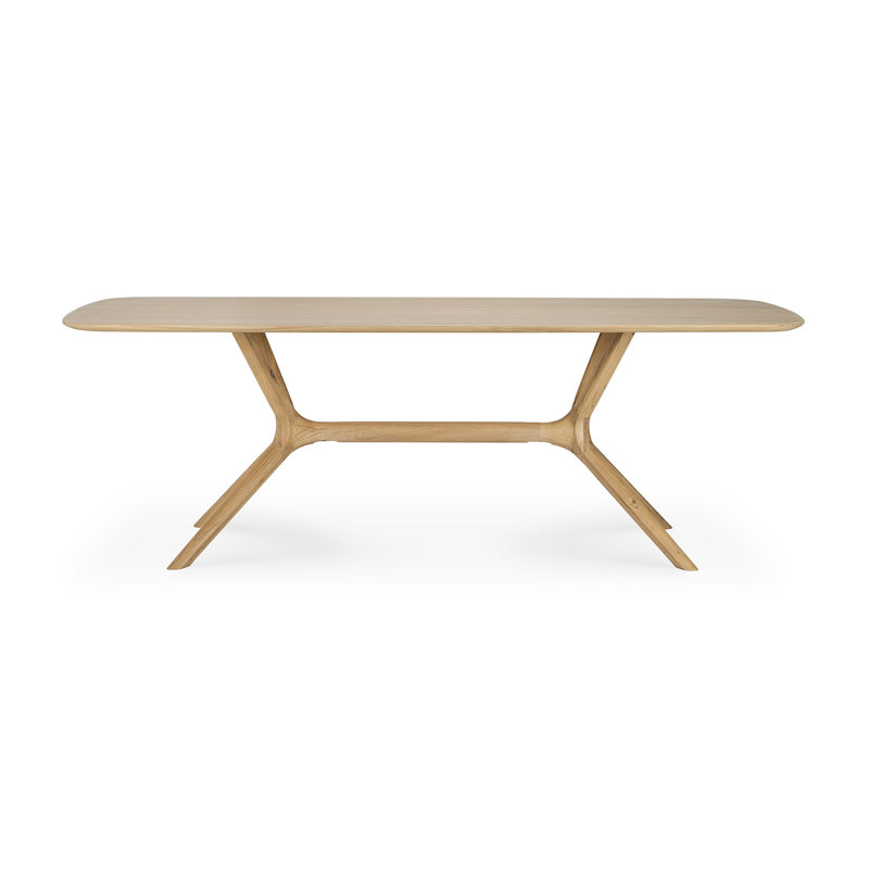 X Solid Oak Dining Table, 30" H x 88.1" L x 39.4" W