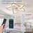 Ceiling Fans With Lamps And Remote, Reversible Dc Motor, 6 Speed, Dimmable, Memory Function, For Bedroom.