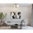 DAXTON 20 In. 3-Light 60-Watt Contemporary Matte White Semi-Flush Mount With Matte White Metal Shade