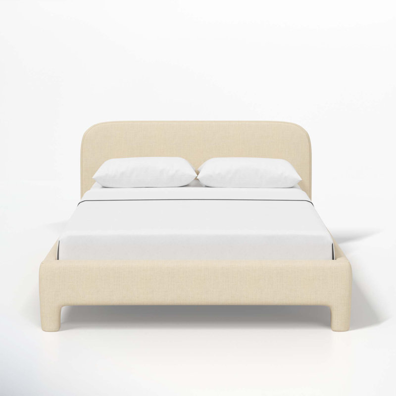 Illy Upholstered Standard Bed, California King, Classic Linen Linen