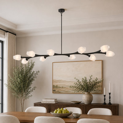 Lustre linéaire moderne 10 branches